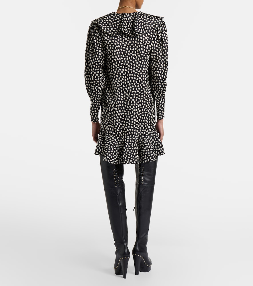  Chloe Chloe Polka-dot Silk Jacquard Minidress 
