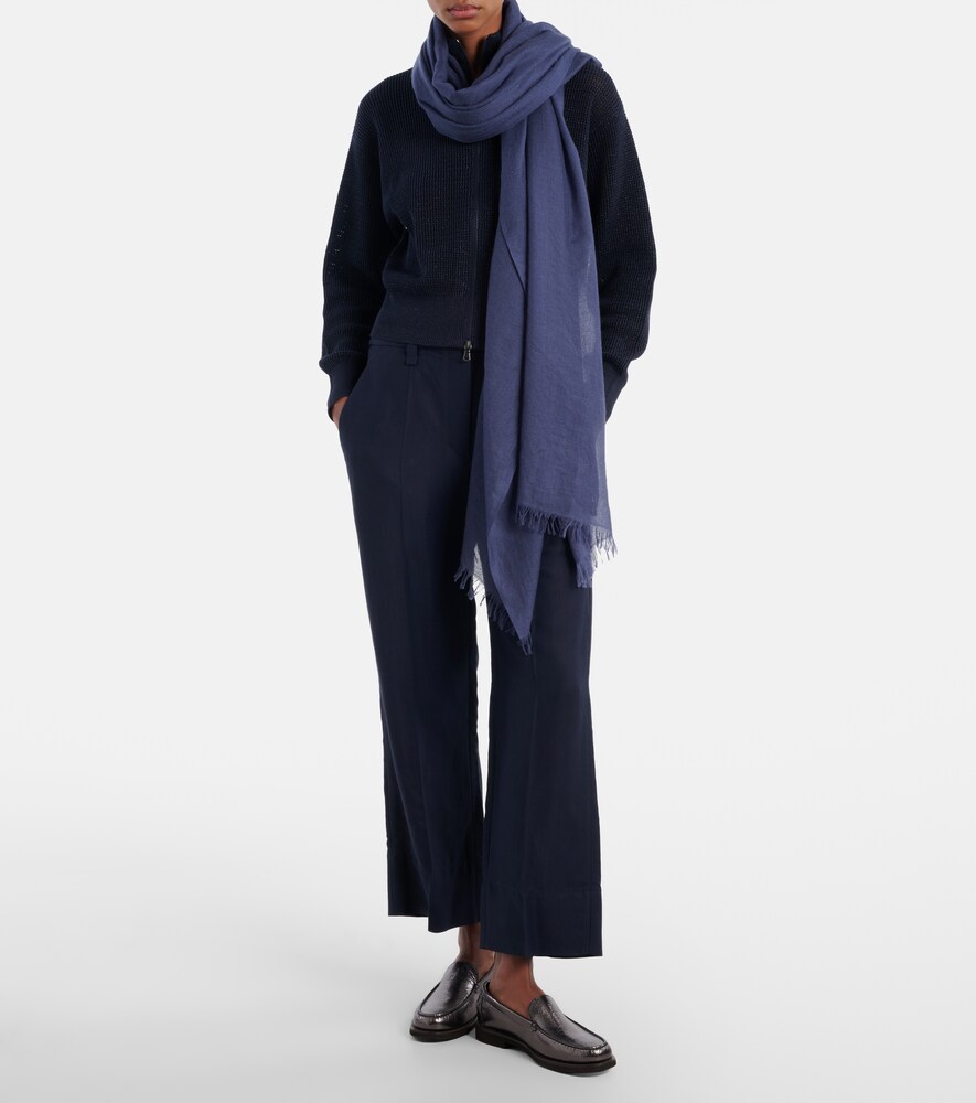 Brunello Cucinelli Cashmere and silk scarf