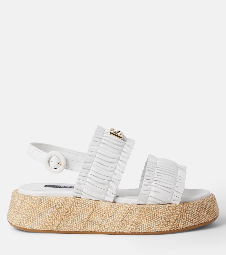  Dolce&gabbana Kids Dolce&gabbana Kids Sandalen Dg Aus Leder 