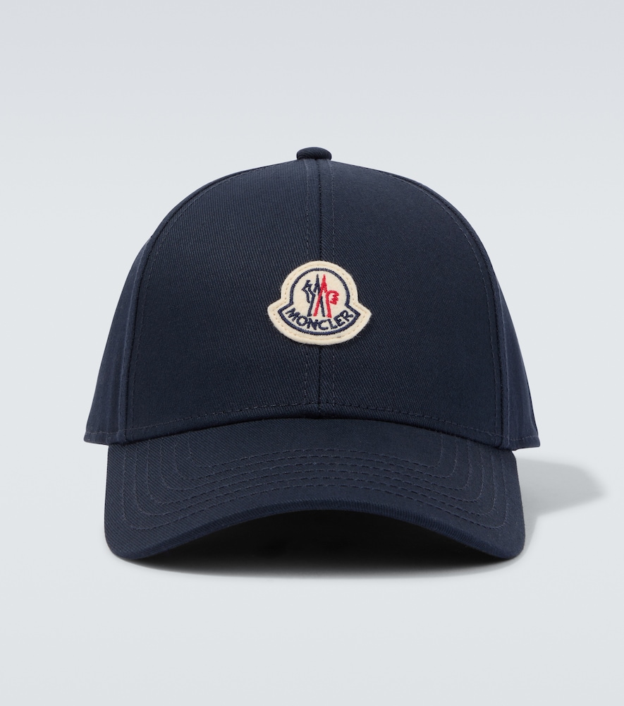 Moncler Logo cotton gabardine baseball cap