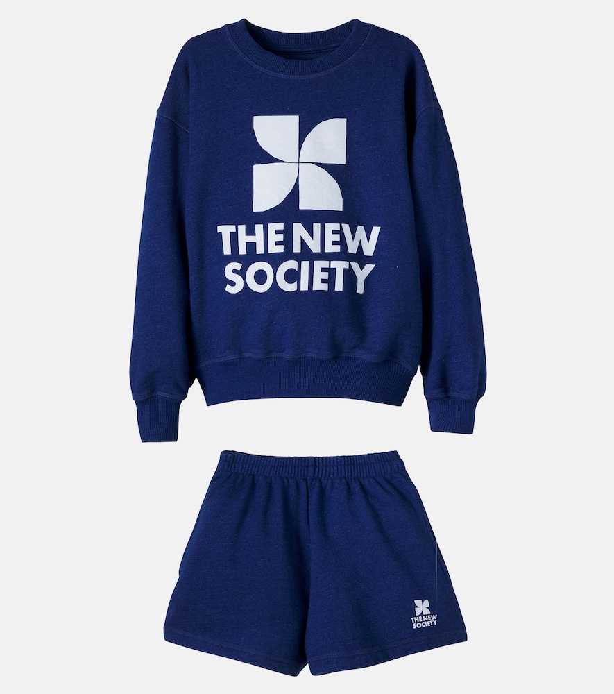  The New Society The New Society Set Aus Sweatshirt Und Shorts 
