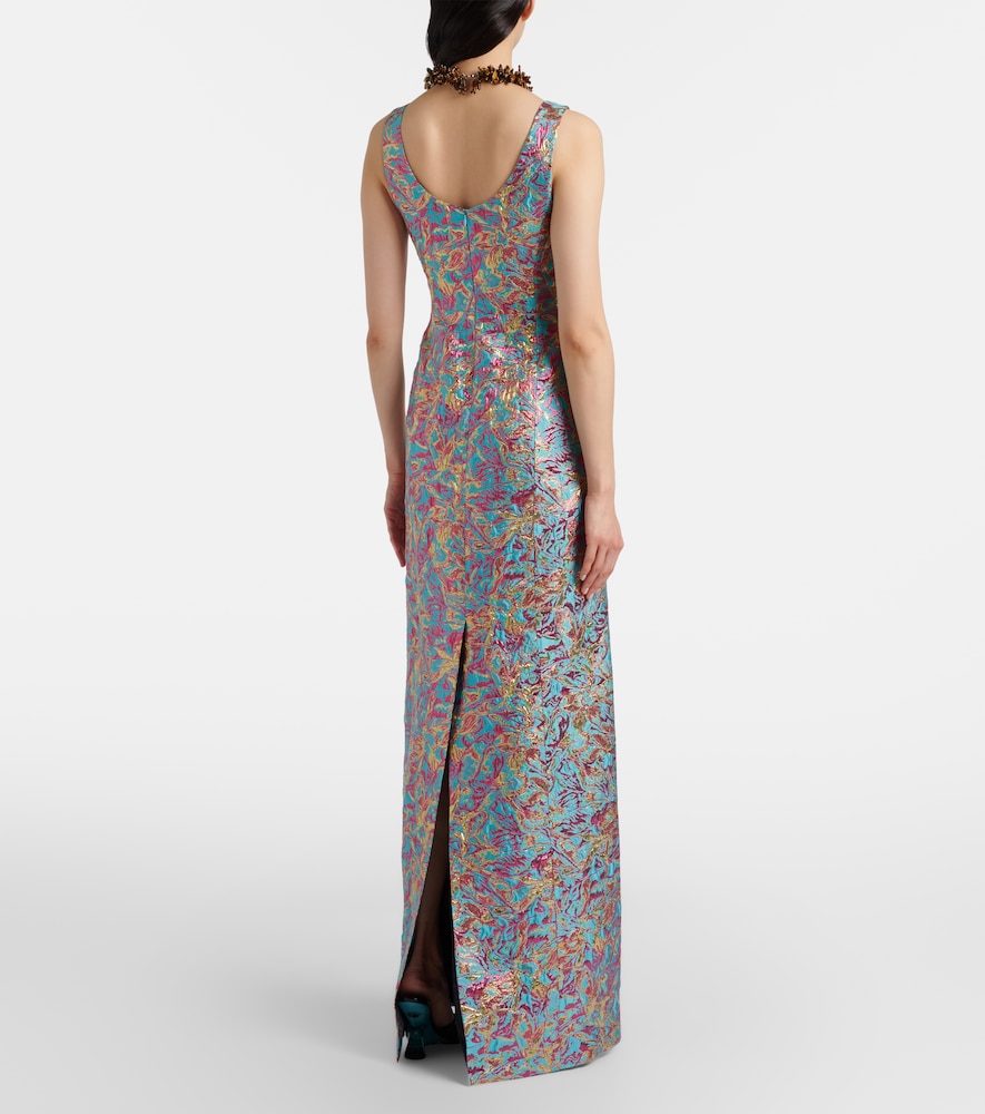  Dries Van Noten Dries Van Noten Brocade Maxi Dress 