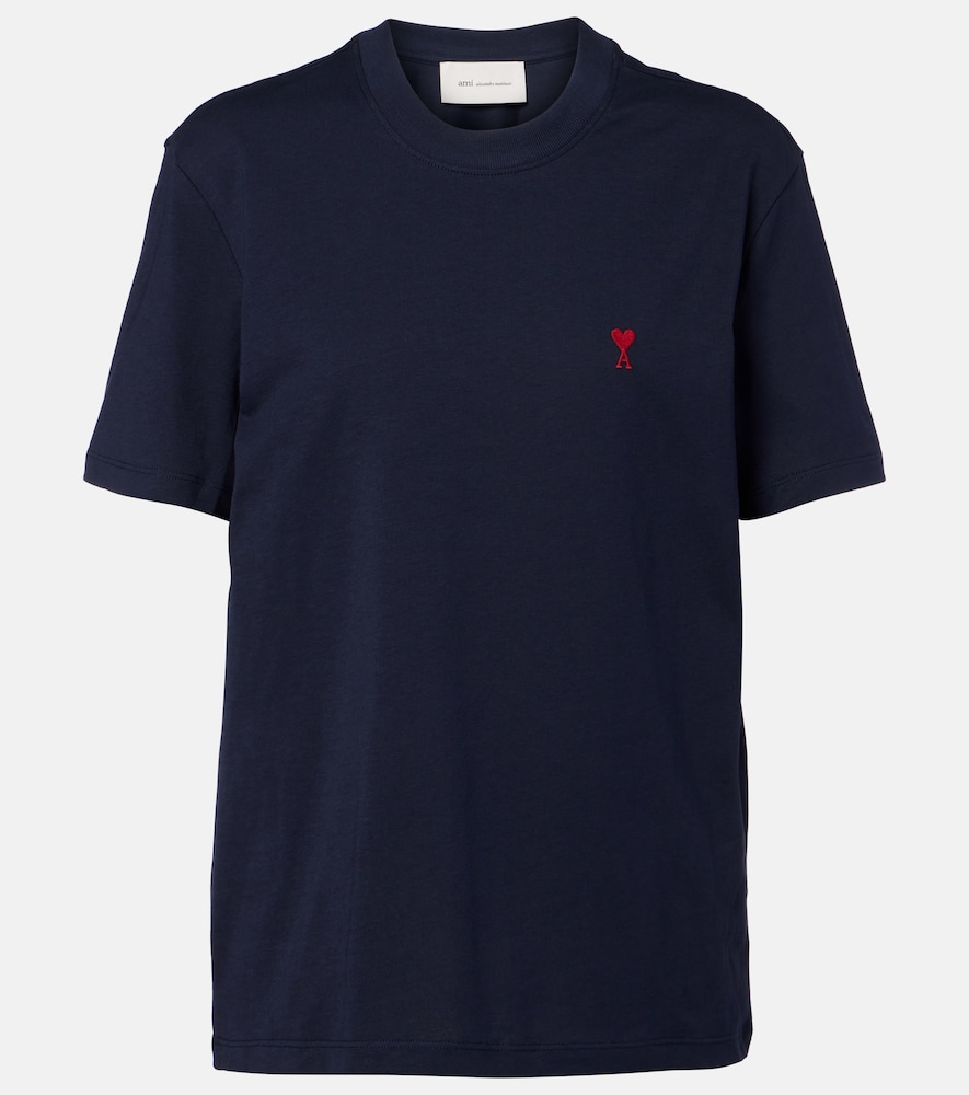 AMI Paris Ami Paris Ami de Caur cotton jersey T-shirt　Ami Paris Ami de Caur コットンジャージー Tシャツ