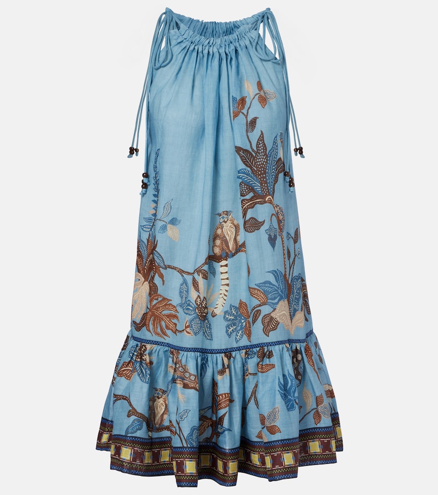 Alemais Georgie Printed Ramie Minidress