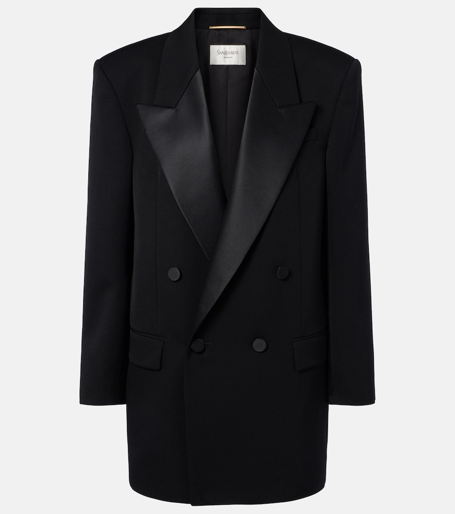 Saint Laurent Double-breasted oversized wool blazer