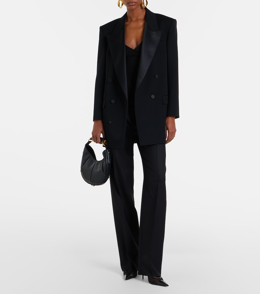  Saint Laurent Saint Laurent Double-breasted Oversized Wool Blazer 