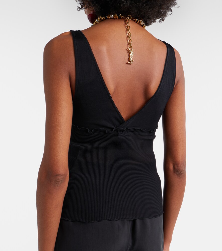  Saint Laurent Saint Laurent Top Aus Seidensatin 