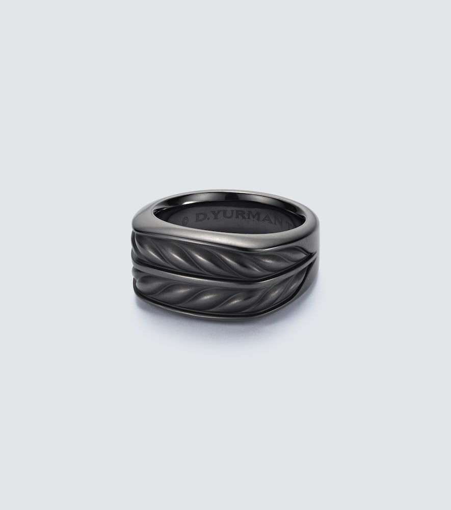 David Yurman Chevron titanium ring