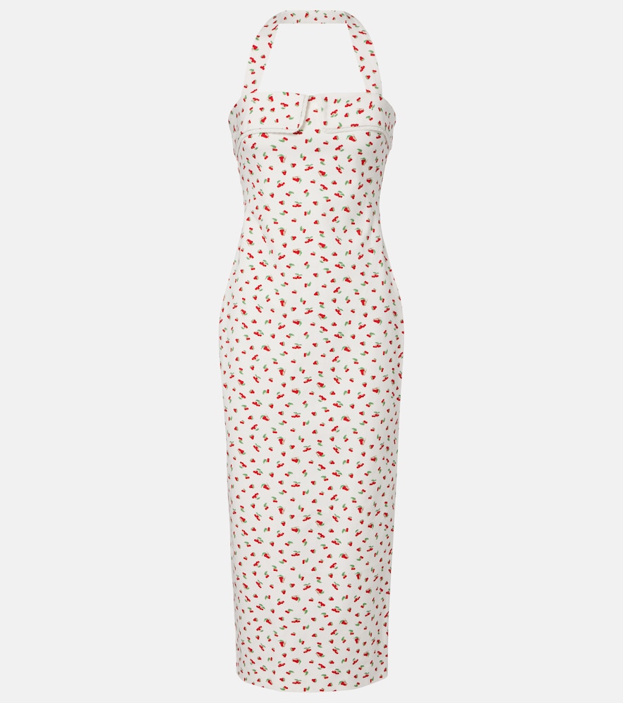 Posse Ebony lace-trimmed printed cotton-blend midi dress | Thumbnail 8 Posse Ebony lace-trimmed printed cotton-blend midi dress | Thumbnail 8