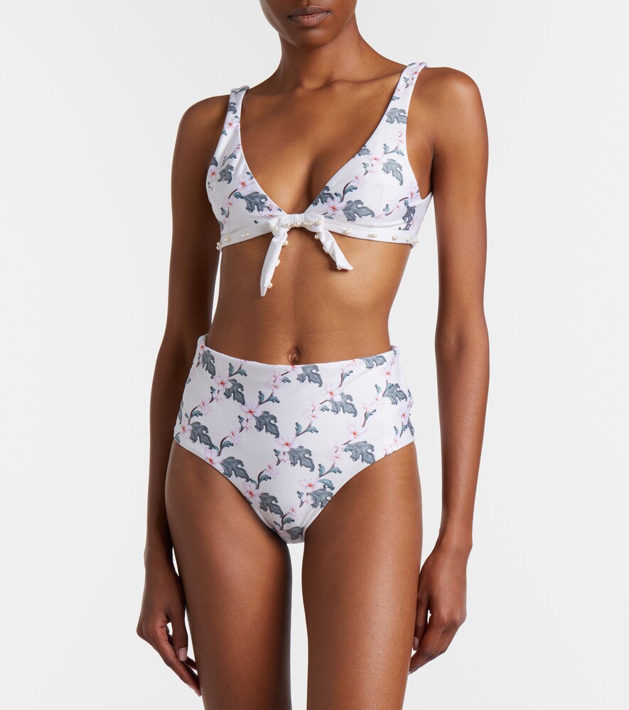 Agua by Agua Bendita Huerta floral bikini top