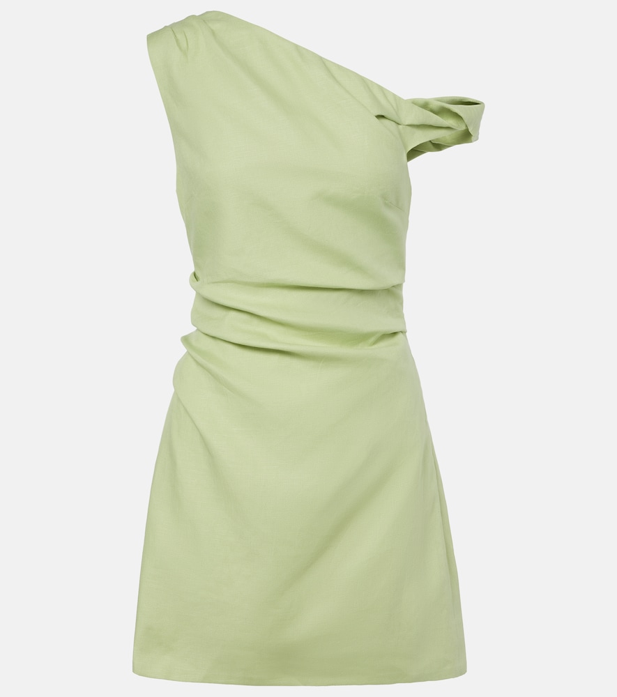SIR Asymmetric linen minidress