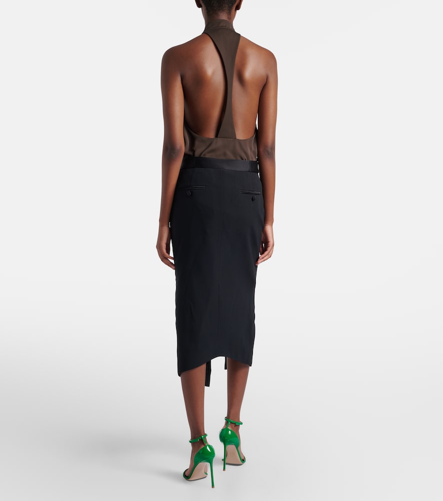 Tom Ford Satin pencil skirt | Thumbnail 6 Tom Ford Satin pencil skirt | Thumbnail 6