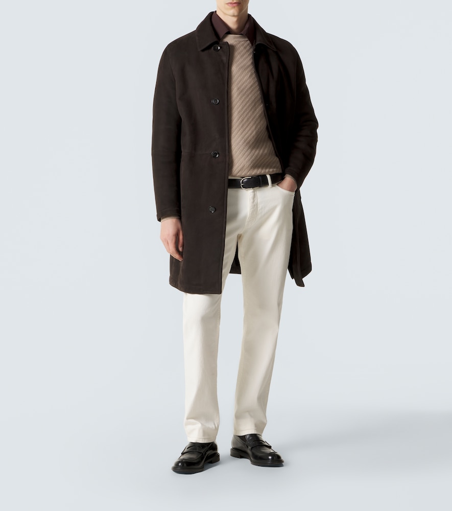 Shearling-Lined Coat