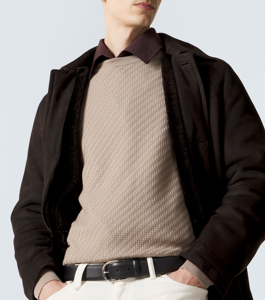 Shearling-Lined Coat