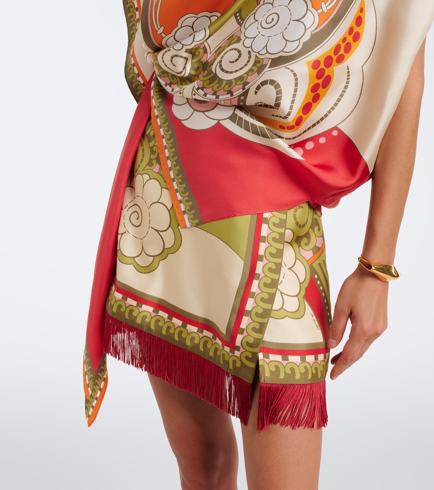 La DoubleJ Full-On printed silk twill top | Thumbnail 8