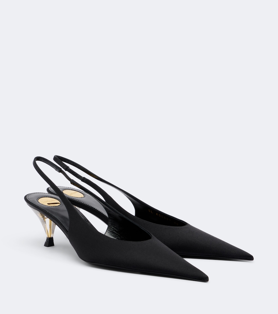 Pumps slingback Fanny in raso