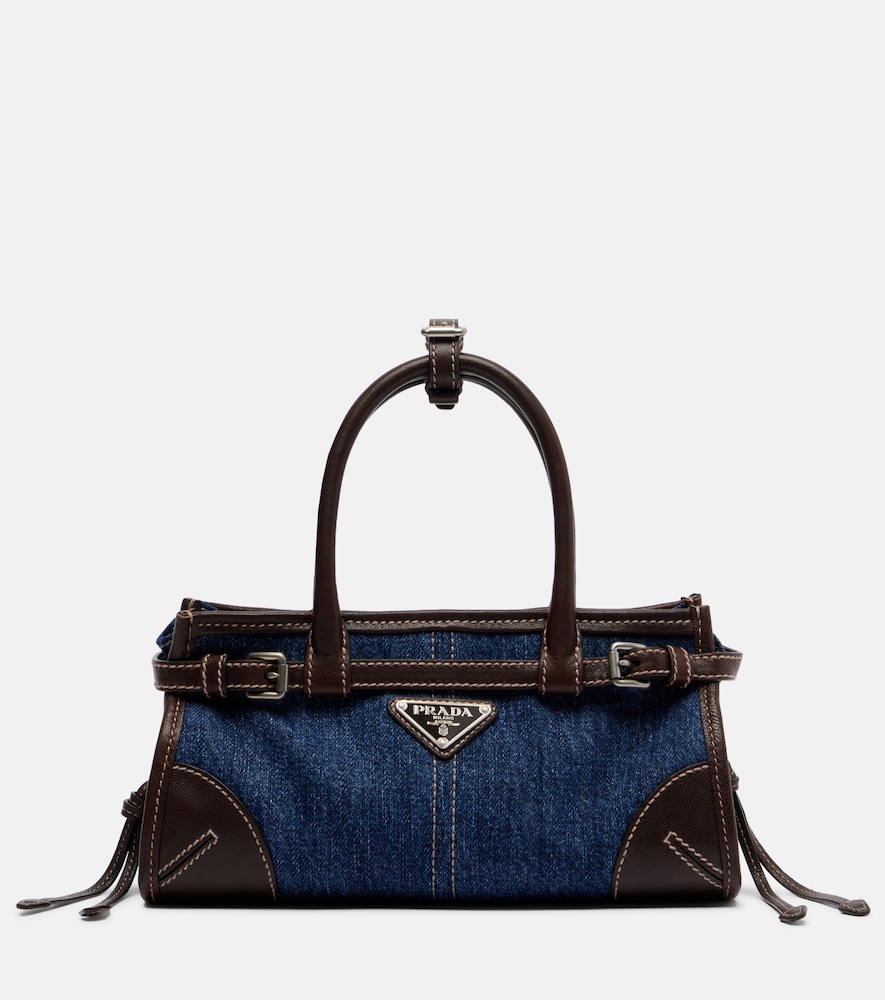Henkeltasche  Bonnie Small aus Denim mit Leder