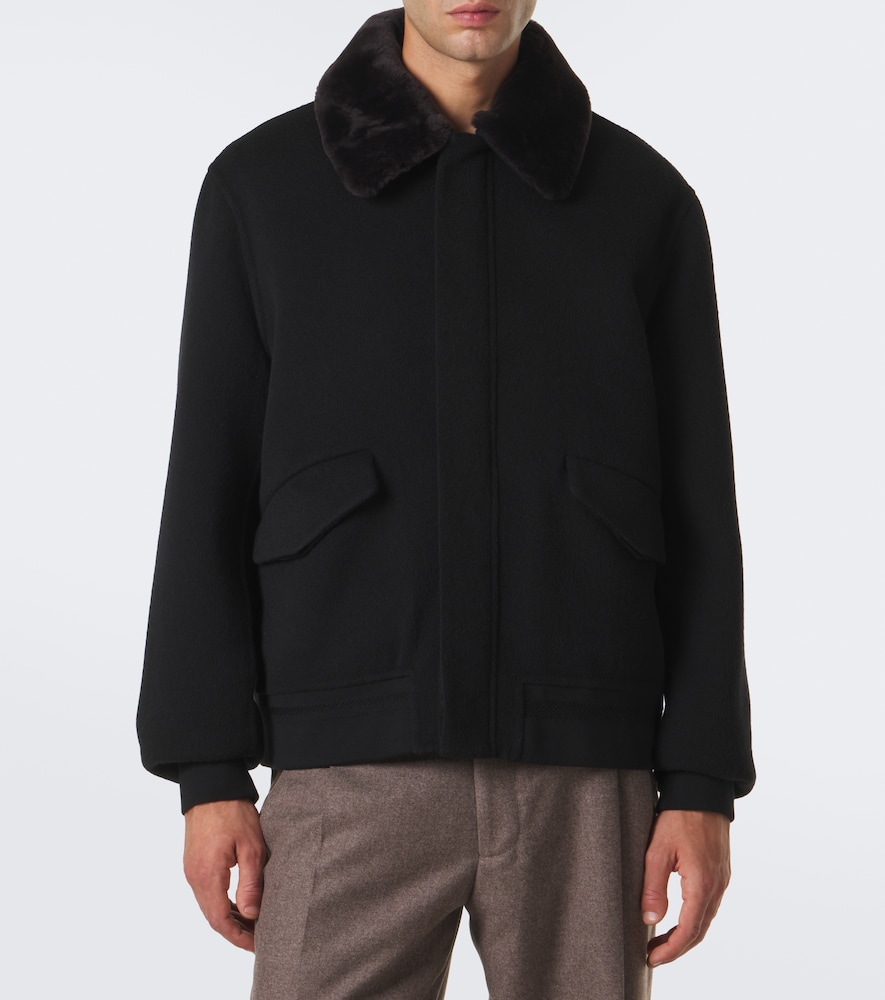 James Cashmere Bomber Jacket