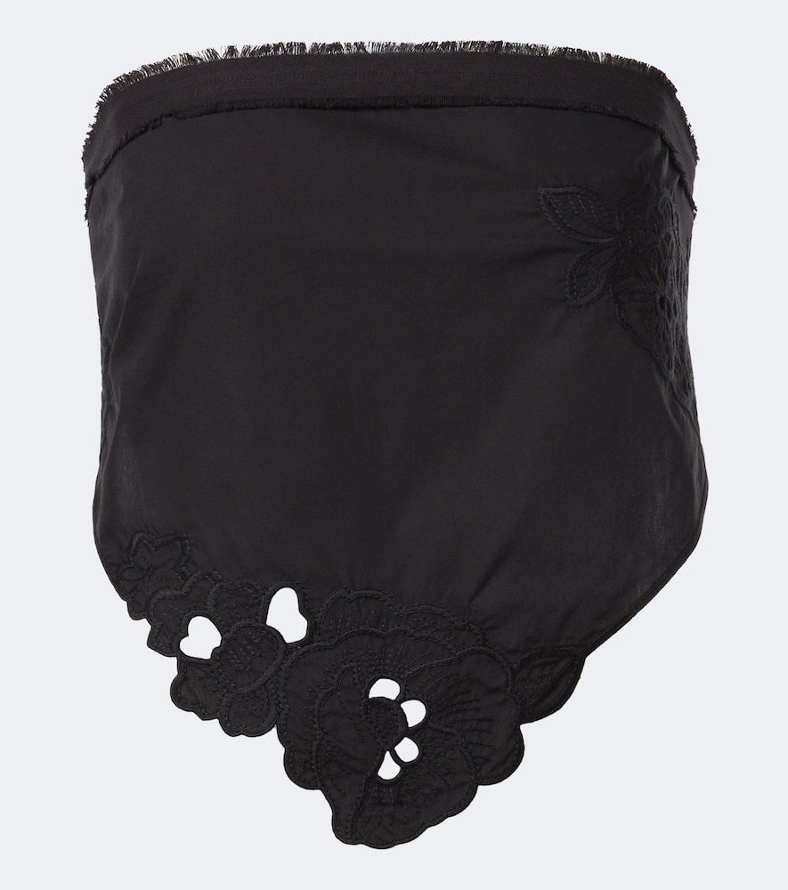 SIR Klara embroidered cotton scarf