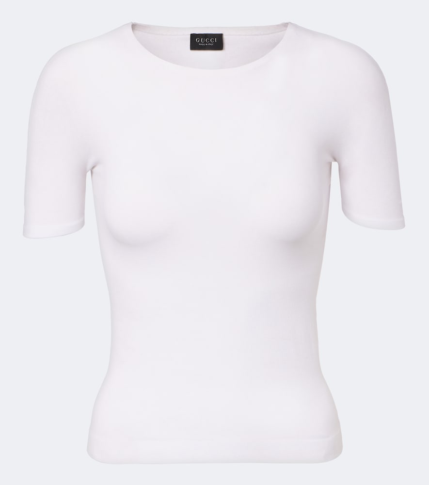 Gucci Jersey T-shirt In Weiss