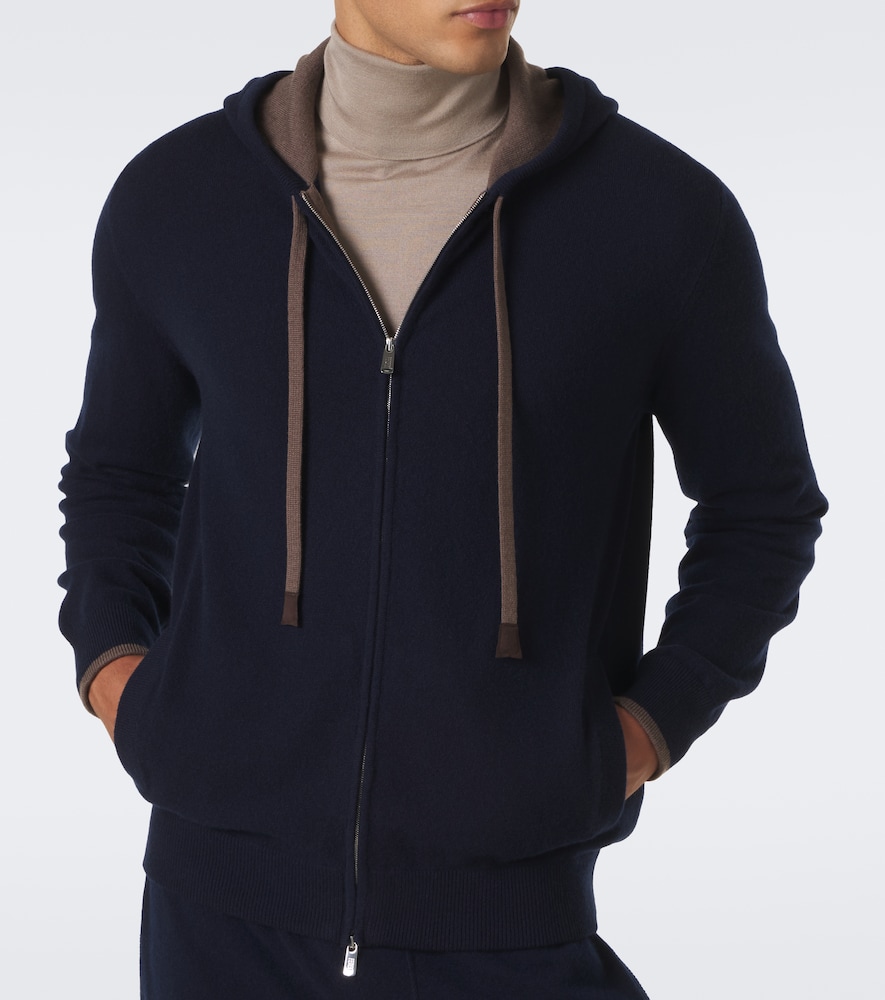 Cashmere Zip-Up Hoodie
