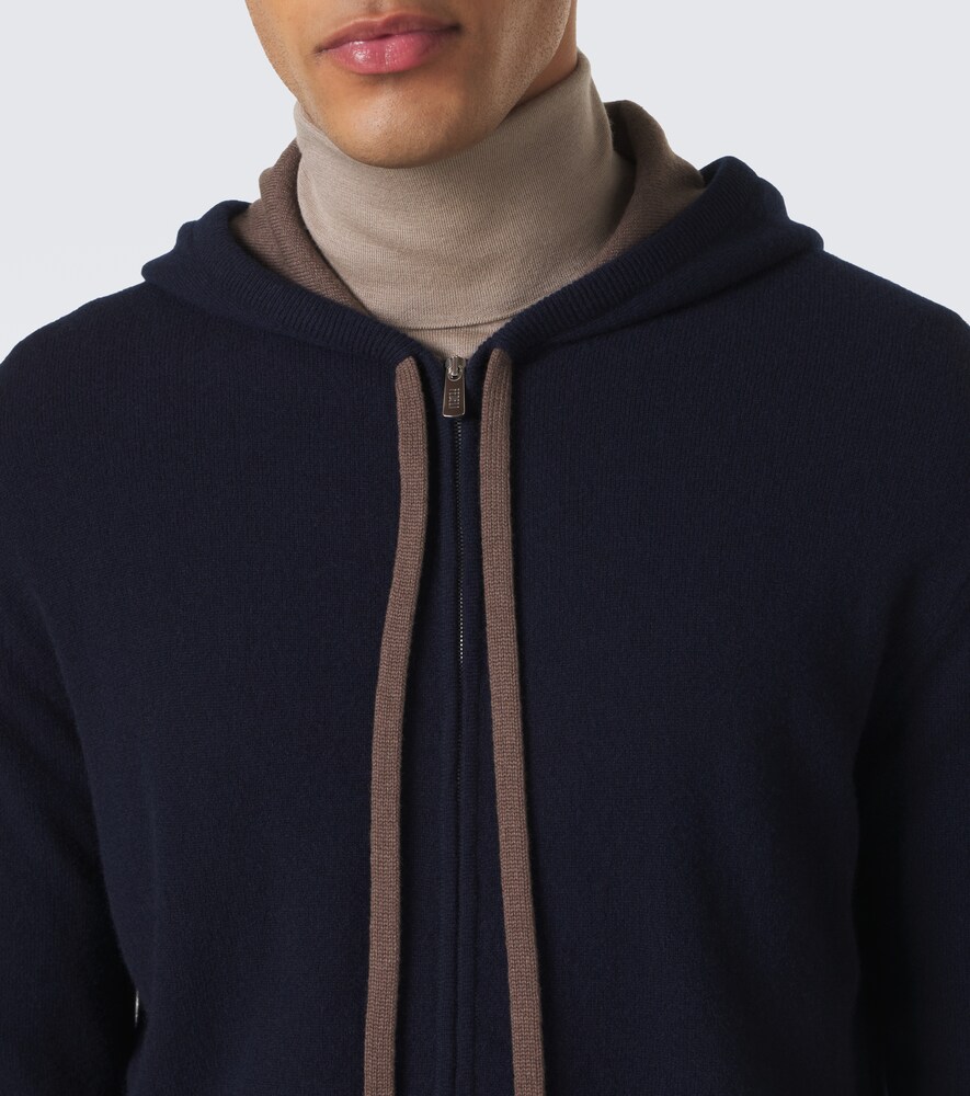 Cashmere Zip-Up Hoodie