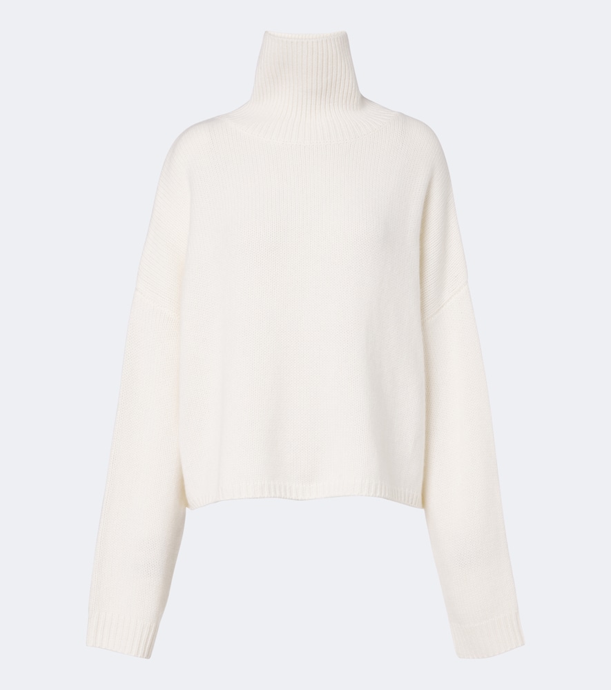 Lisa Yang Zerlina Cashmere Turtleneck Sweater In White