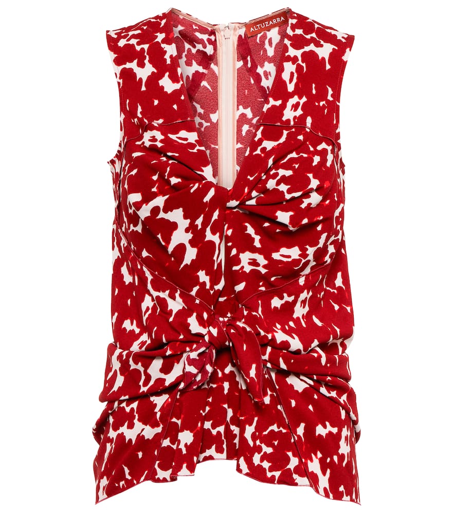 Altuzarra Pan printed crêpe top