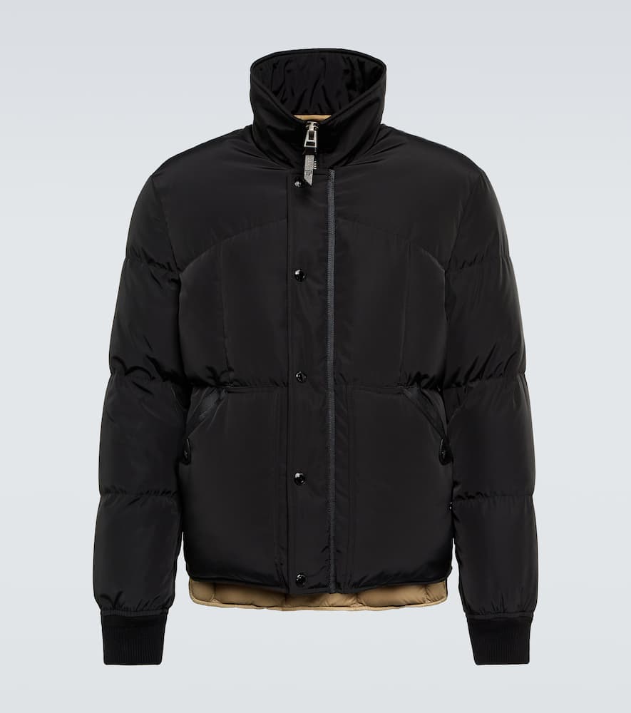 Tom Ford Quilted Down Jacket In Blk Sld