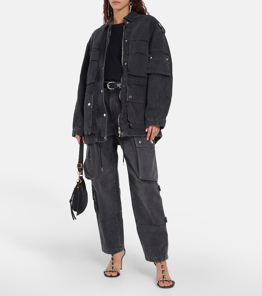  Isabel Marant Isabel Marant Pantalones Cargo Elore En Denim 