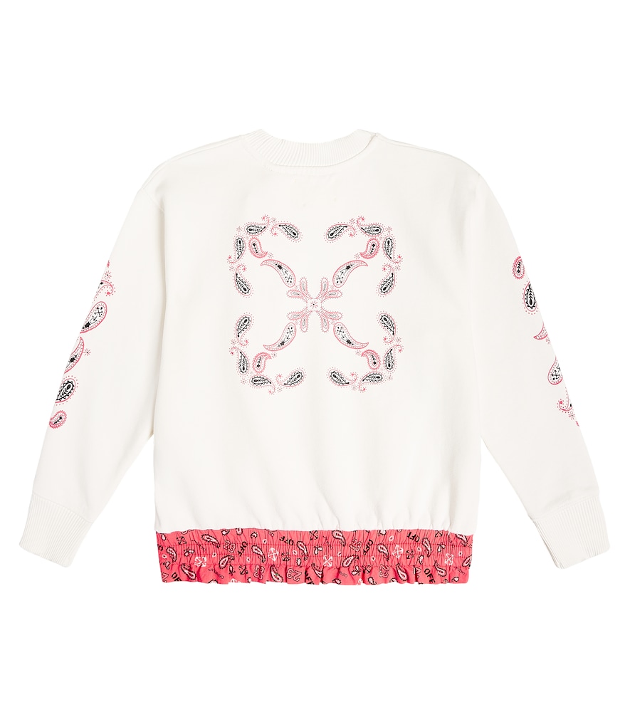  Off-white Kids Off-white Kids Bedrucktes Sweatshirt Aus Baumwoll-jersey 