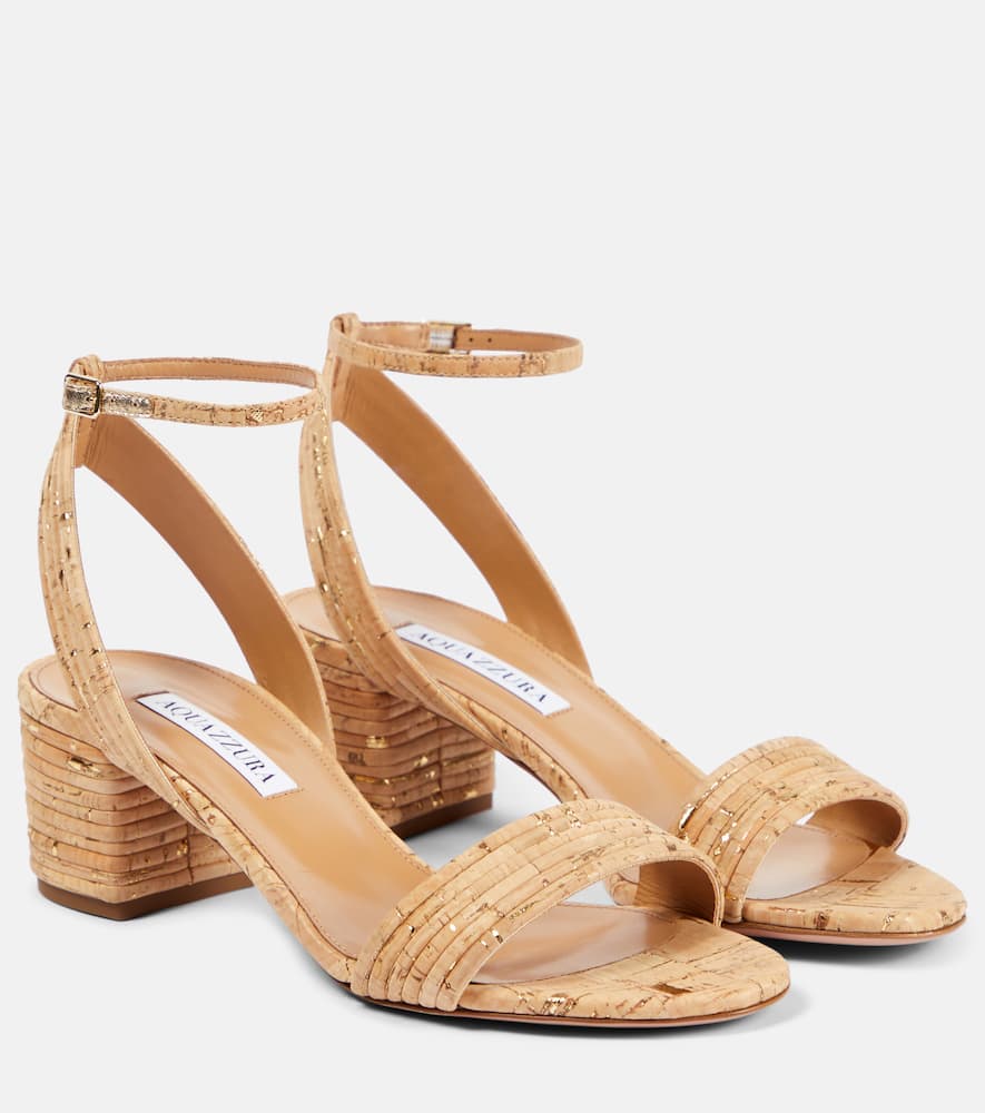 Aquazzura Sundance 50 cork sandals