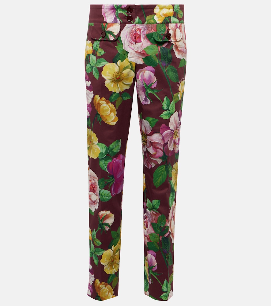 DolceGabbana Pantalon taille base en coton mlang 696 €