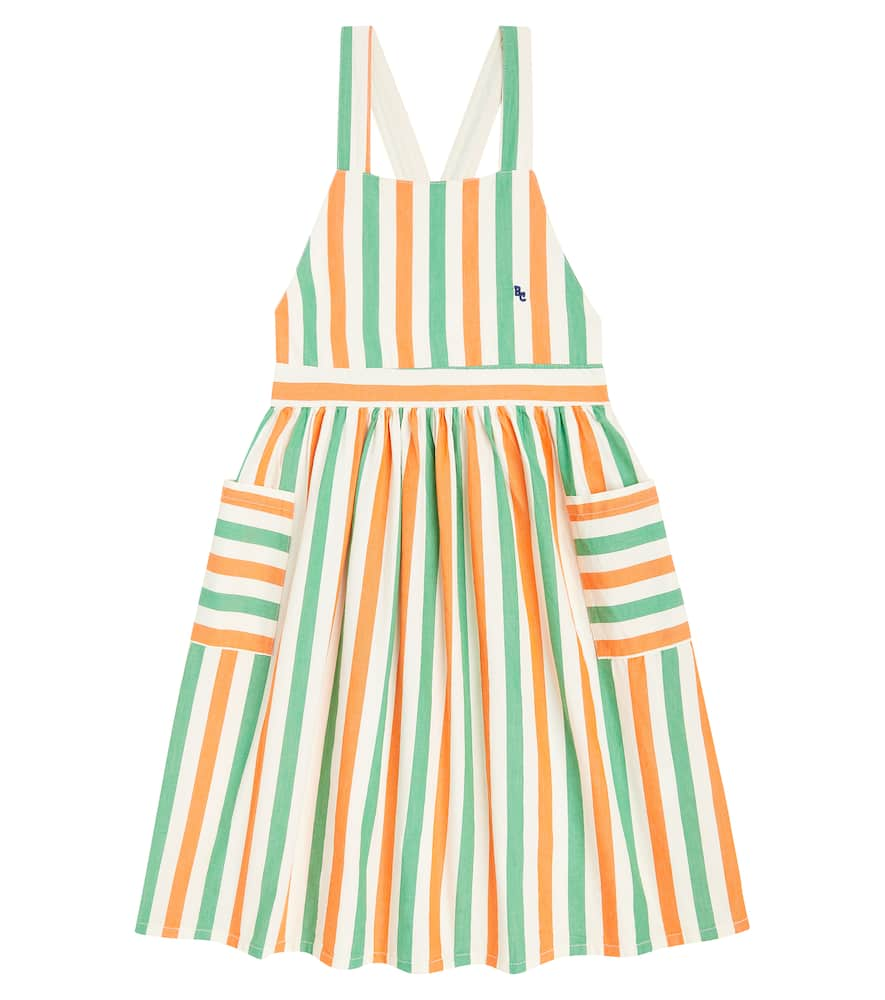 Shop Bobo Choses Striped Cotton Dress In Multicoloured