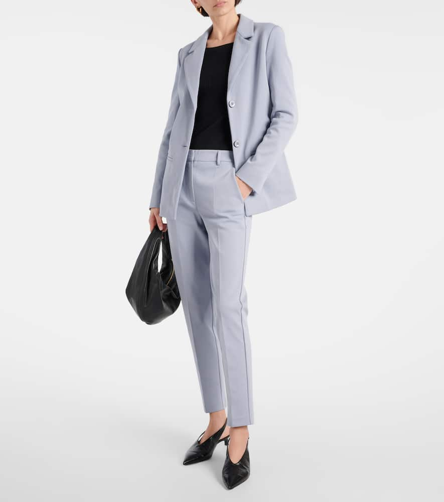 Shop Max Mara Farad Slim Pants In Grey