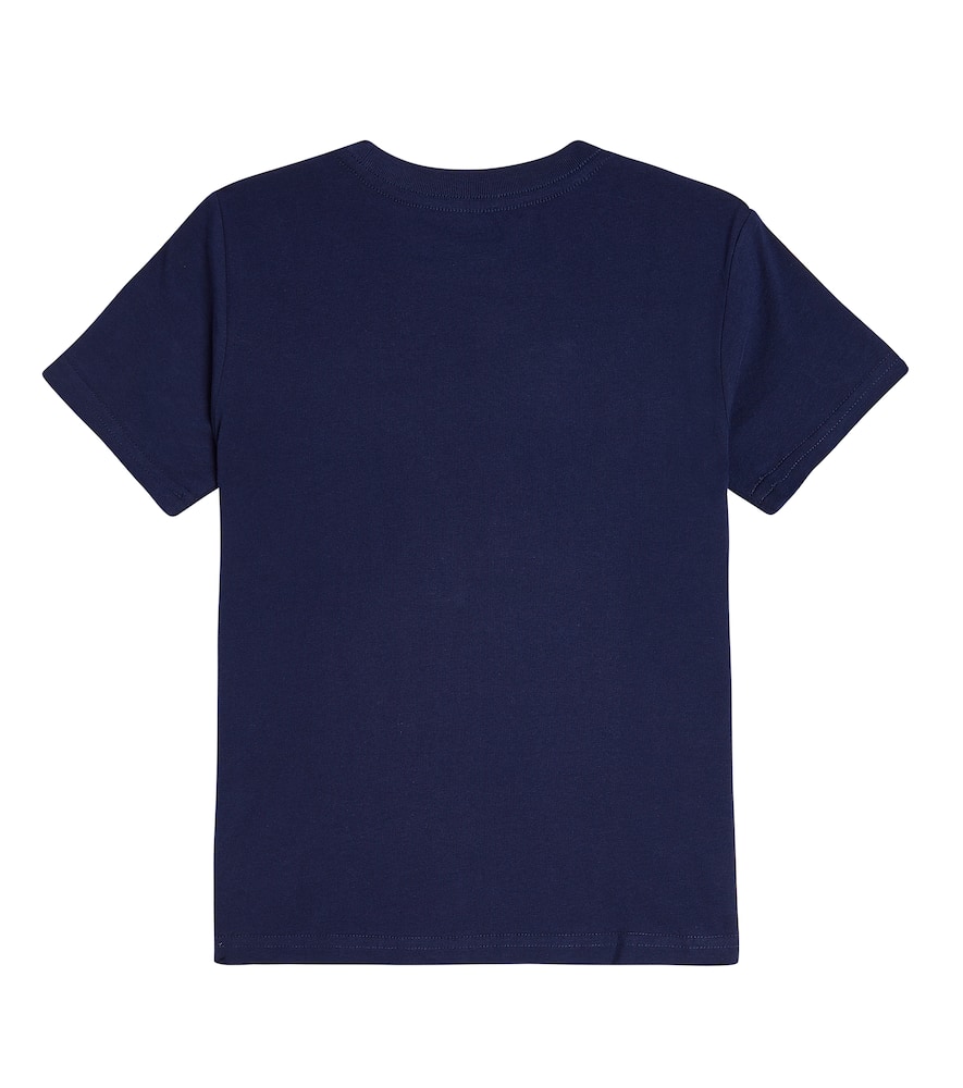 Shop Polo Ralph Lauren Cotton Jersey T-shirt In Blue