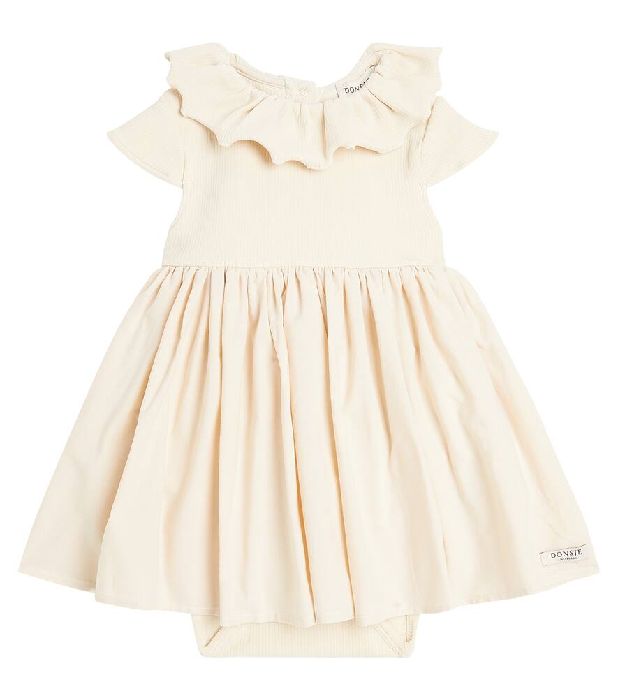 Donsje Baby Brielle ruffled cotton-blend dress