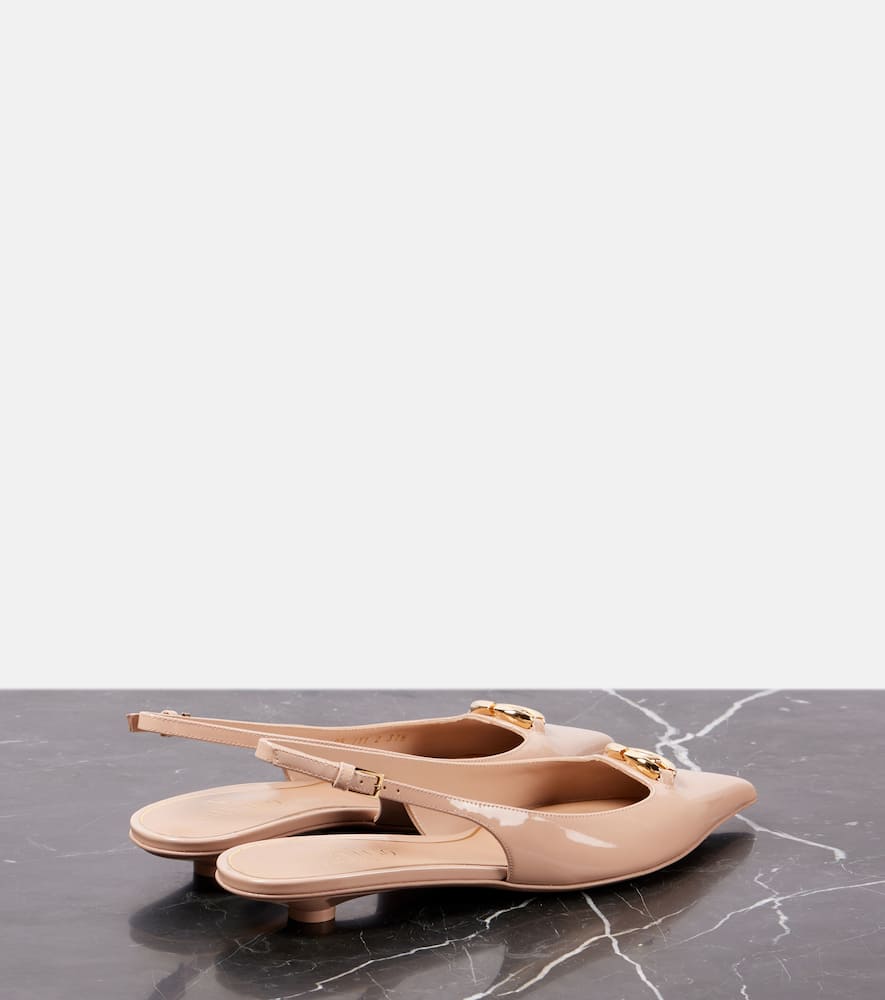 Valentino Slingback-pumps The Bold Edition Vlogo Signature In Beige