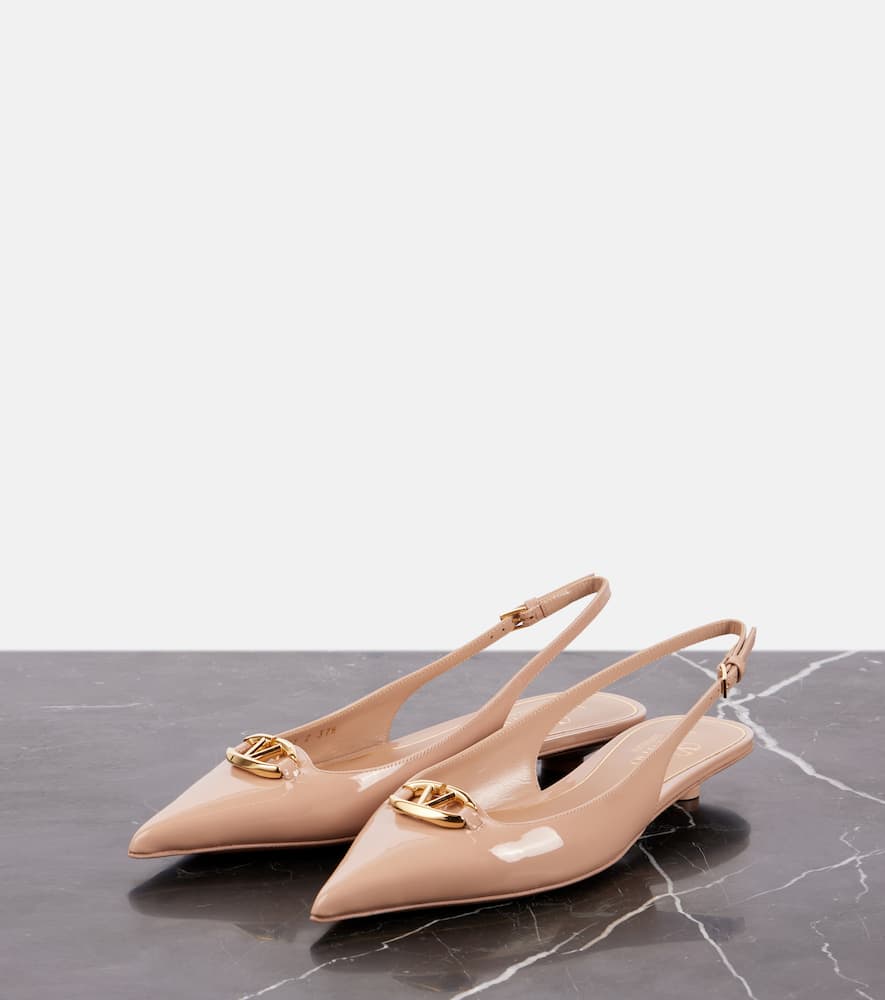 Valentino Slingback-pumps The Bold Edition Vlogo Signature In Beige