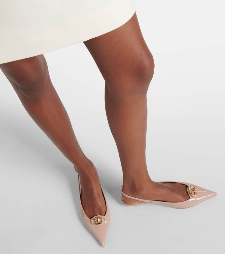 Valentino Slingback-pumps The Bold Edition Vlogo Signature In Beige