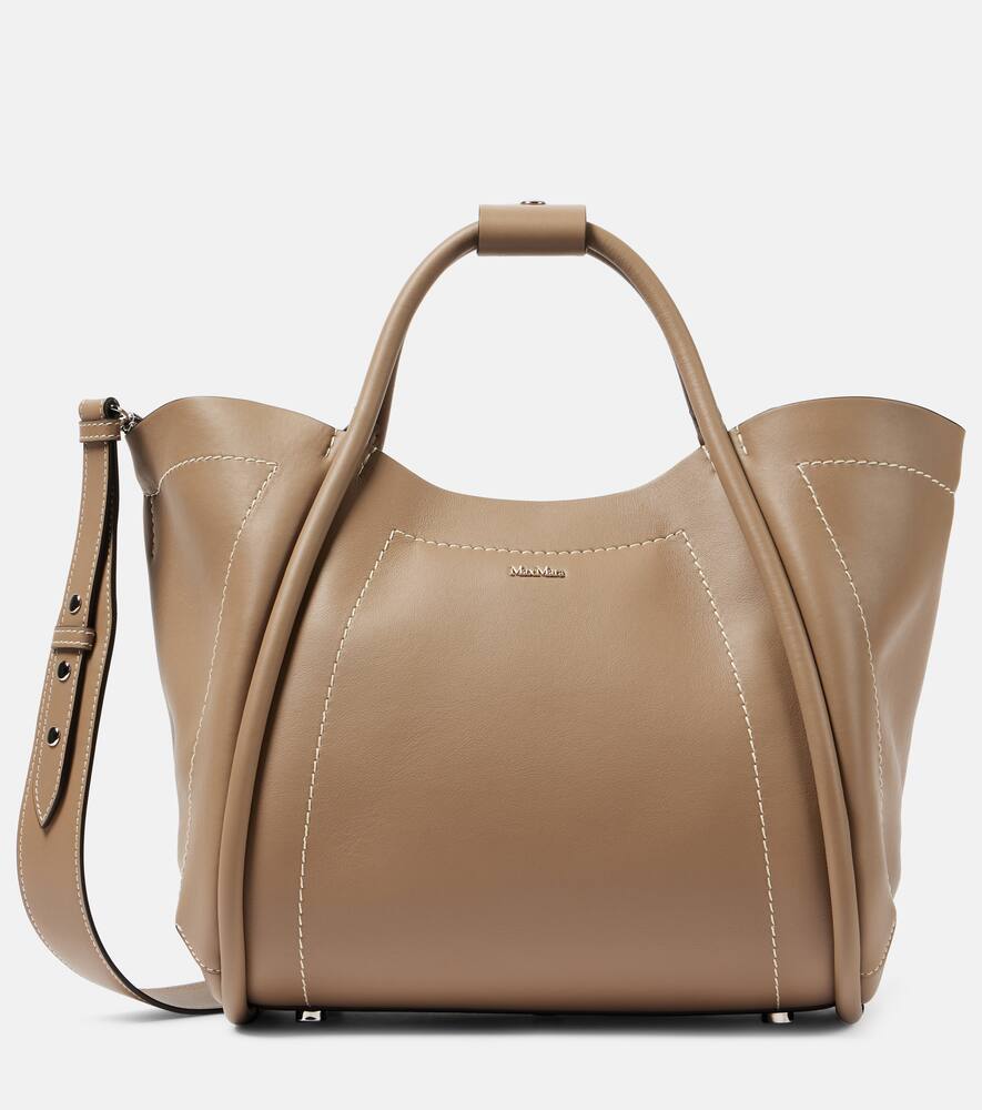 Max Mara Marins Small leather tote bag