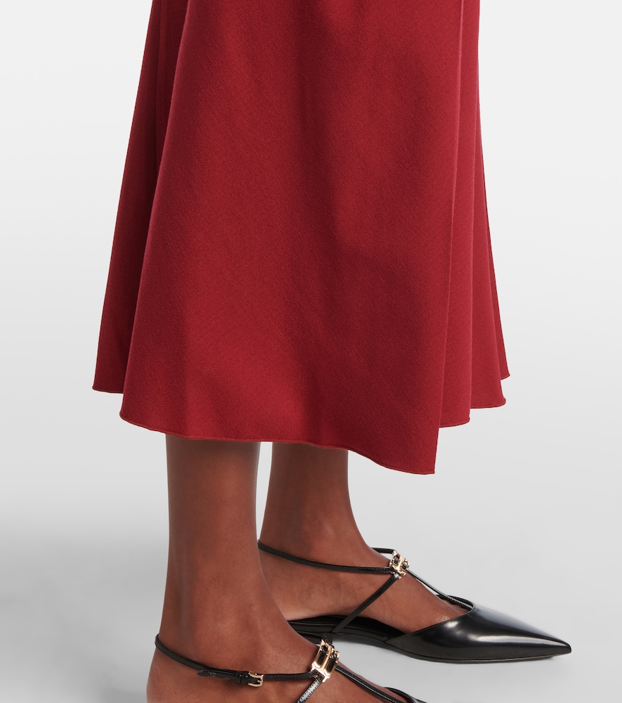  Victoria Beckham Victoria Beckham Midikleid Aus Einem Wollgemisch 
