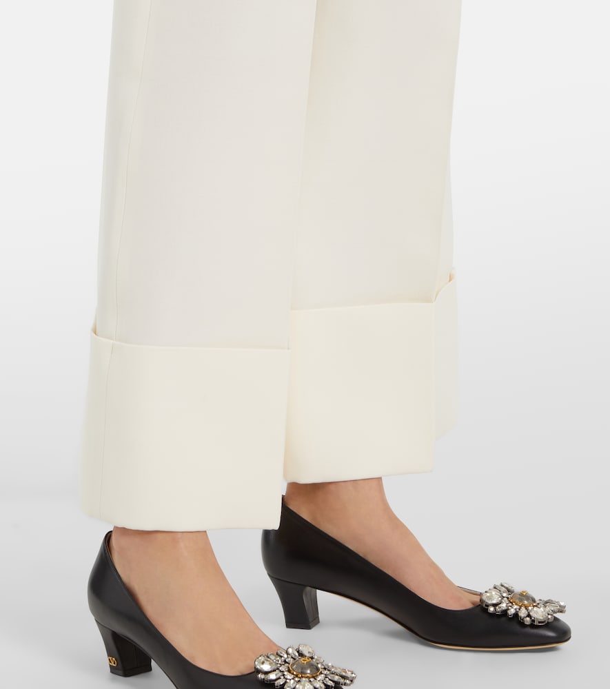  Valentino Valentino Weite Hose Aus Crepe Couture 