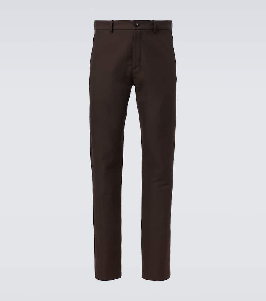 Harper wool and cotton straight pants