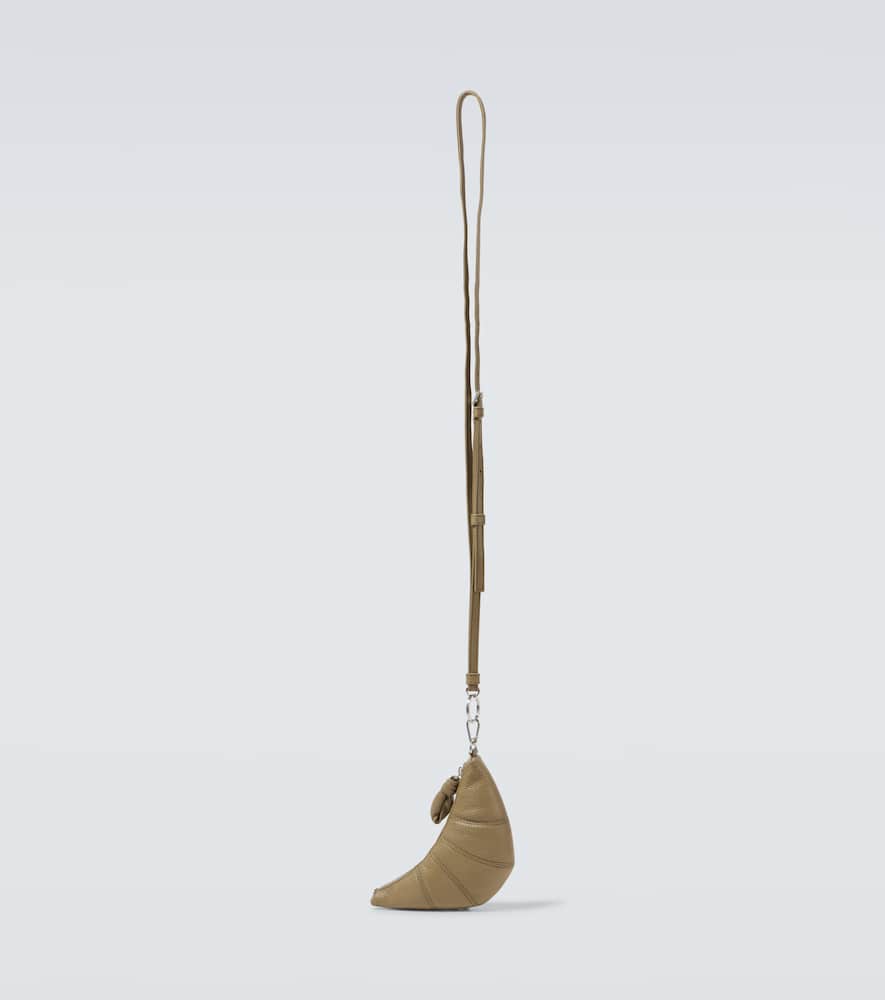 Lemaire Croissant leather coin purse with strap