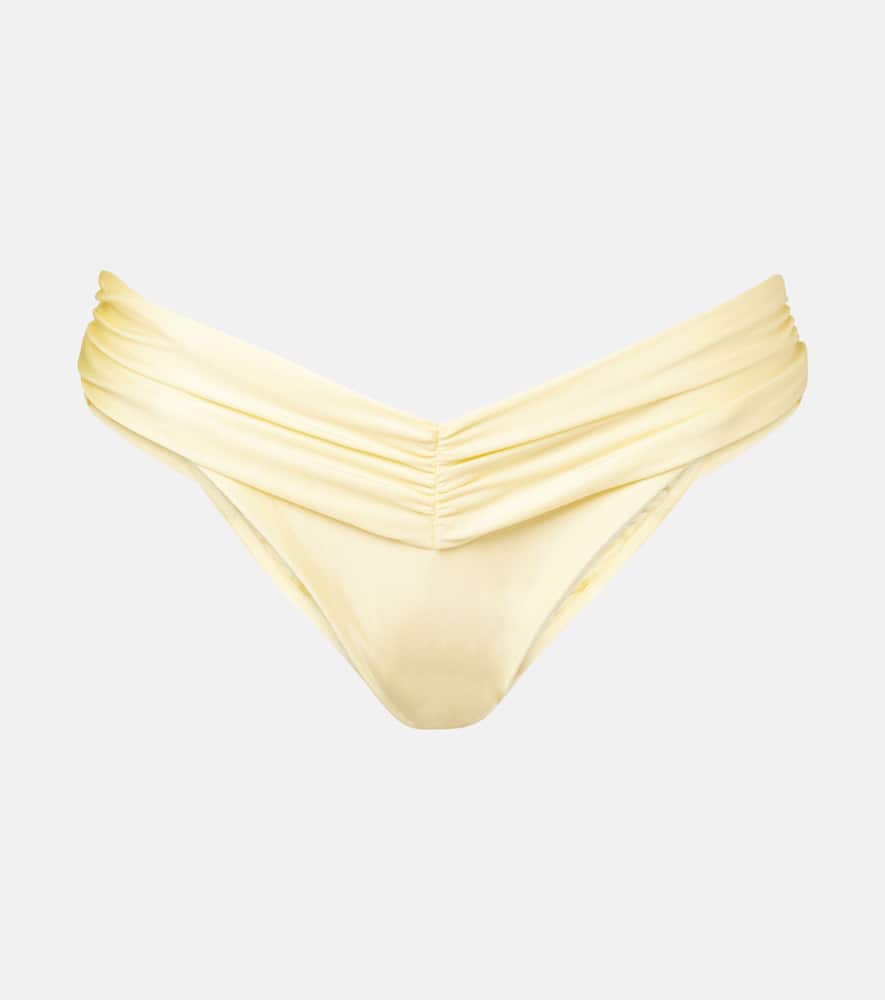 Bananhot Jasmin Low-rise Bikini Bottoms In Yellow