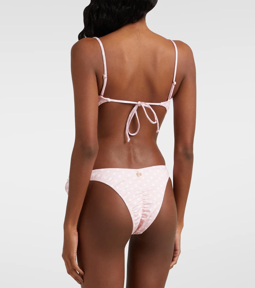 Bananhot Nami Polka-dot Bikini Bottoms In Pink