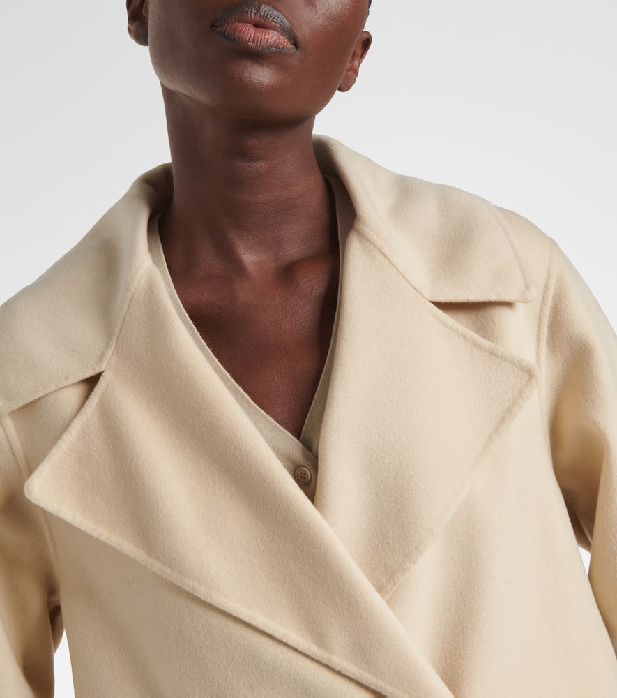 Joseph Rollet Wool And Silk Coat In Neutral