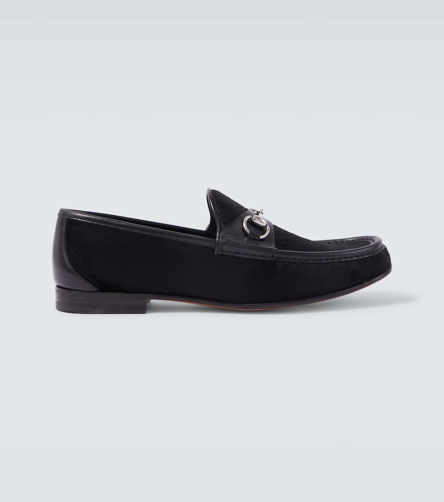 Horsebit calf hair loafers