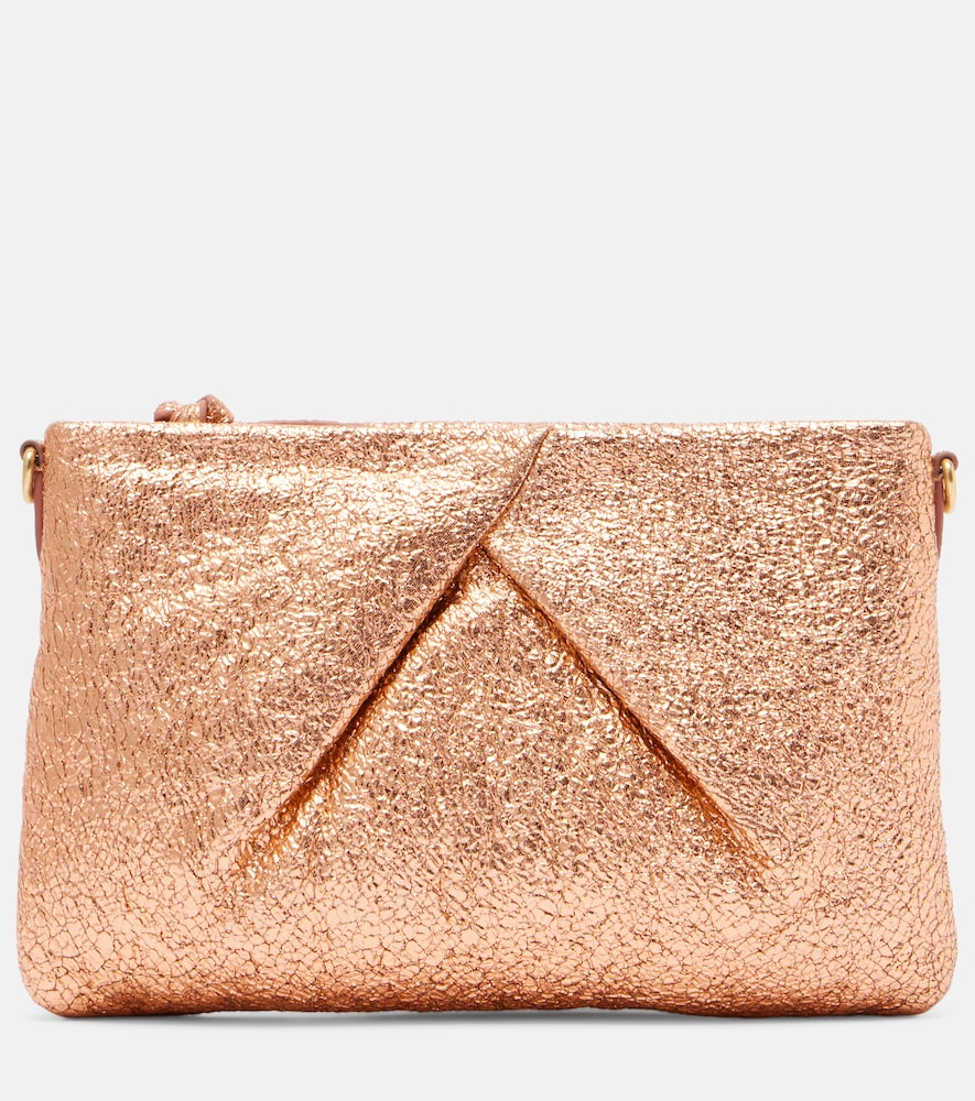 Dries Van Noten Dries Van Noten Metallic leather clutch　ドリス ヴァン ノッテン メタリックレザー クラッチ